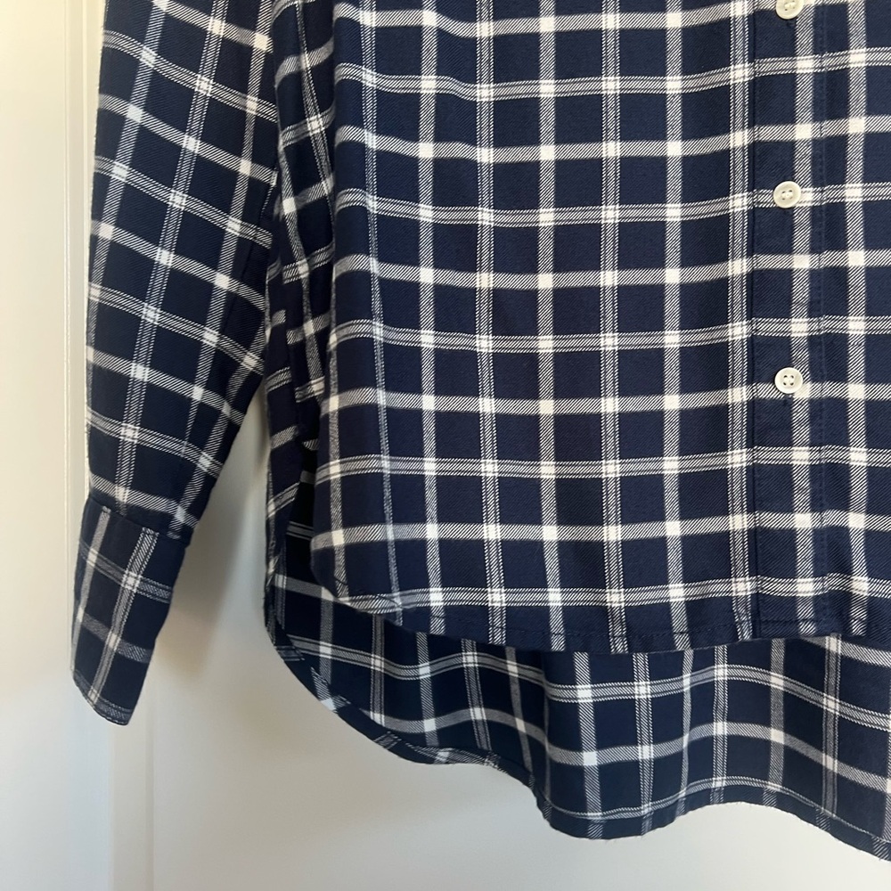 Treasure & Bond Blue and White Checkered Shirt - Picture 2 of 7